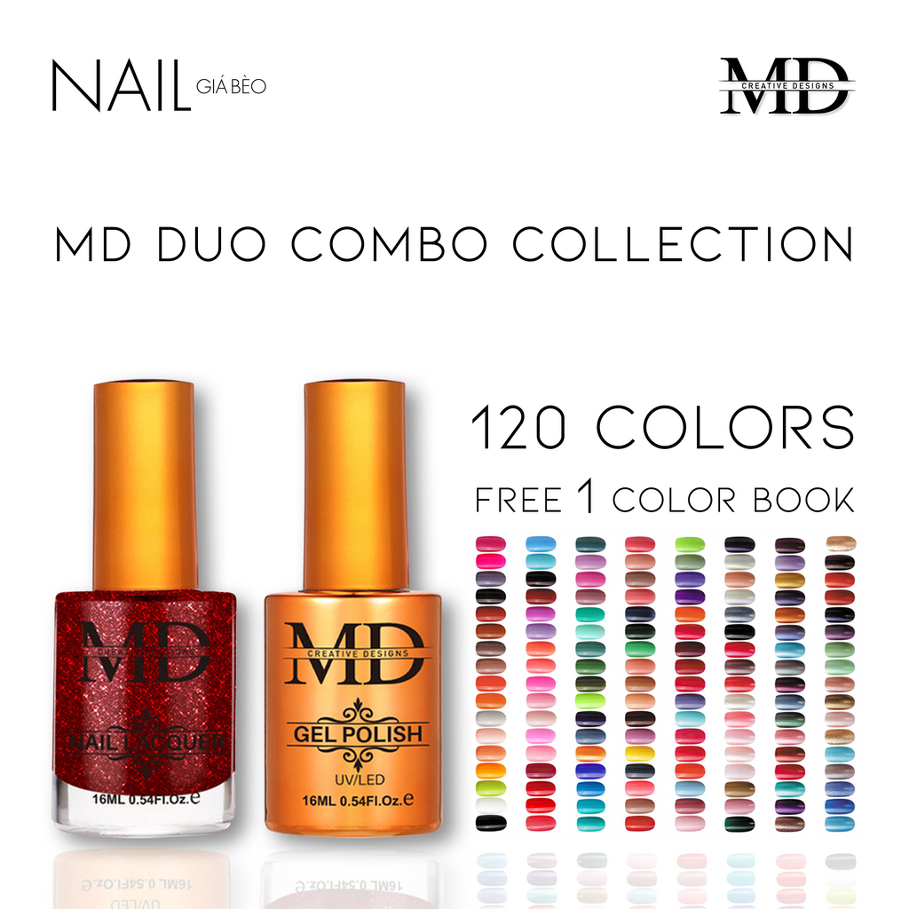 MD DUO Combo Collection 120 Colors (Lacquer+Gel)